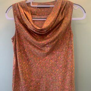 The Limited Cowl Neck Tank Top/ Blouse Vibrant Colored X Small